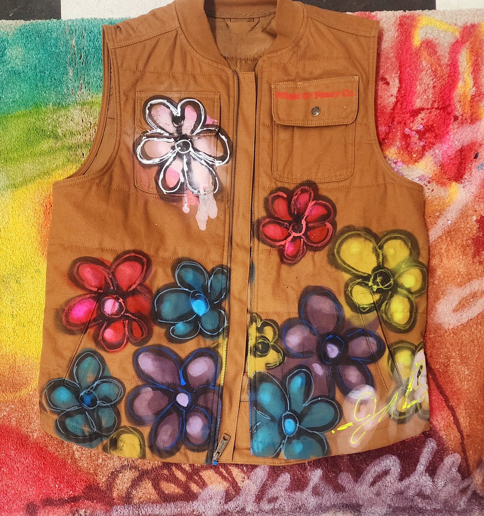 Drop Bouquets Not Bombs vest