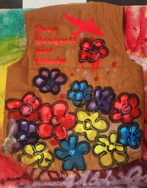 Drop Bouquets Not Bombs vest