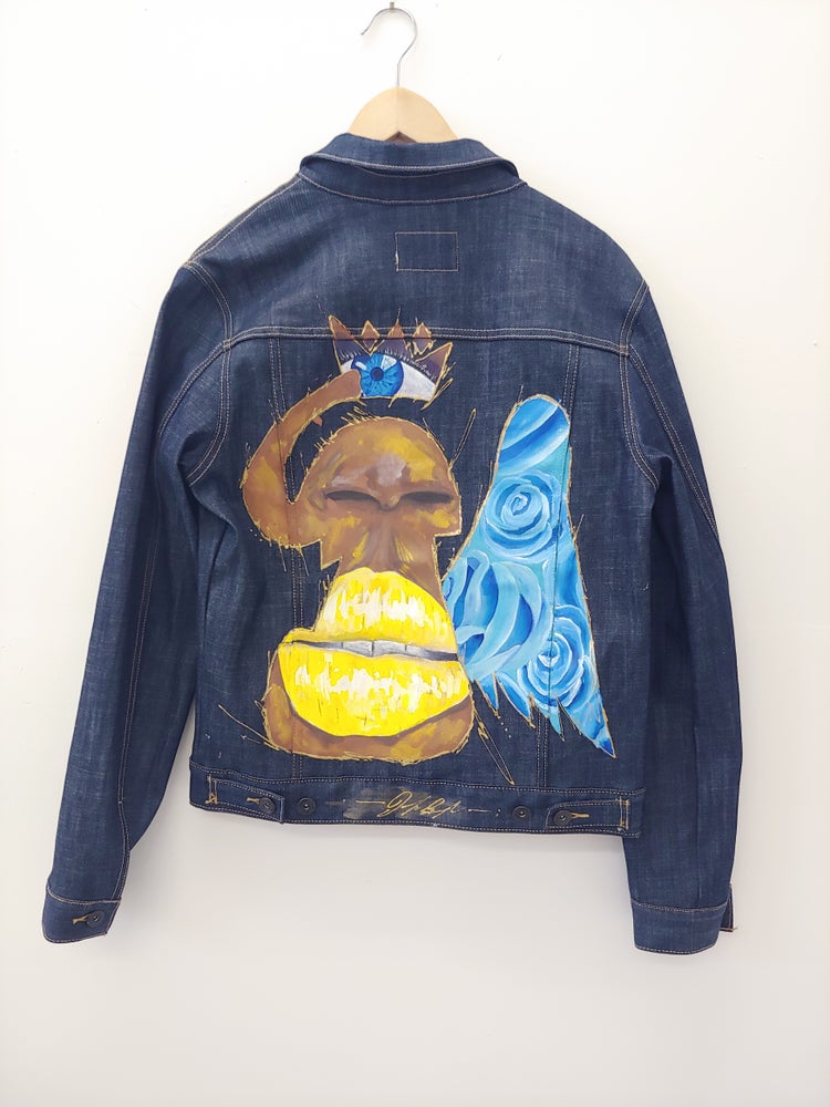 1 of 1 custom Elefly denim Jacket