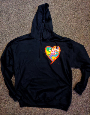 "I Love Me" hoodie White or Black