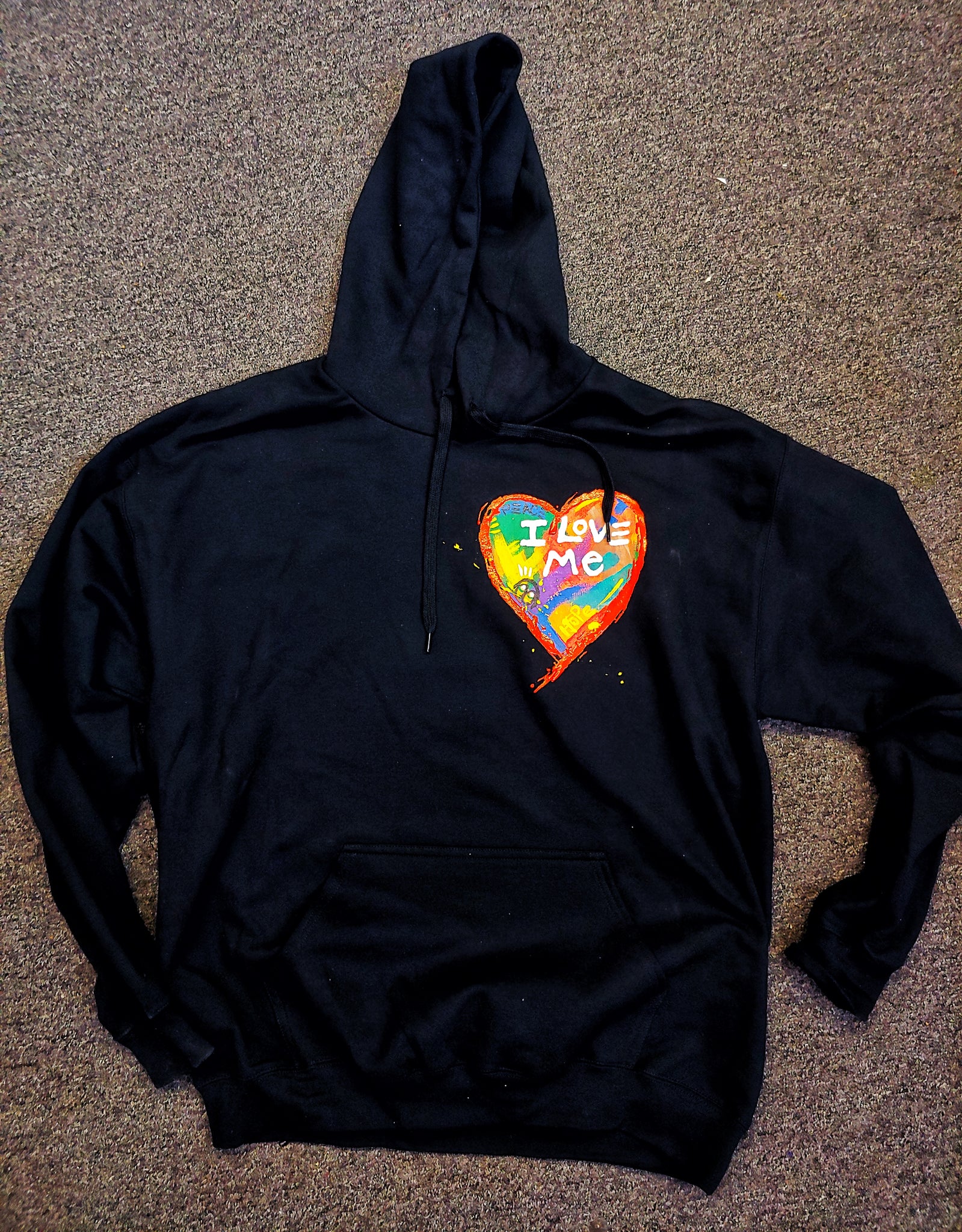 "I Love Me" hoodie White or Black
