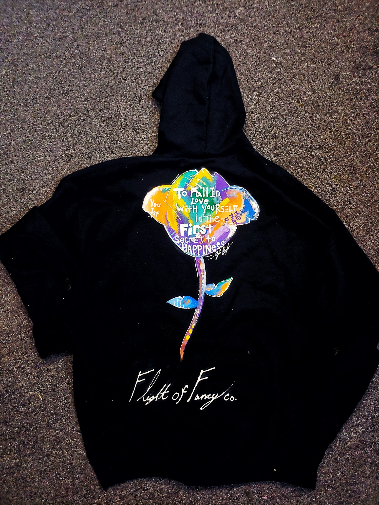 "I Love Me" hoodie White or Black
