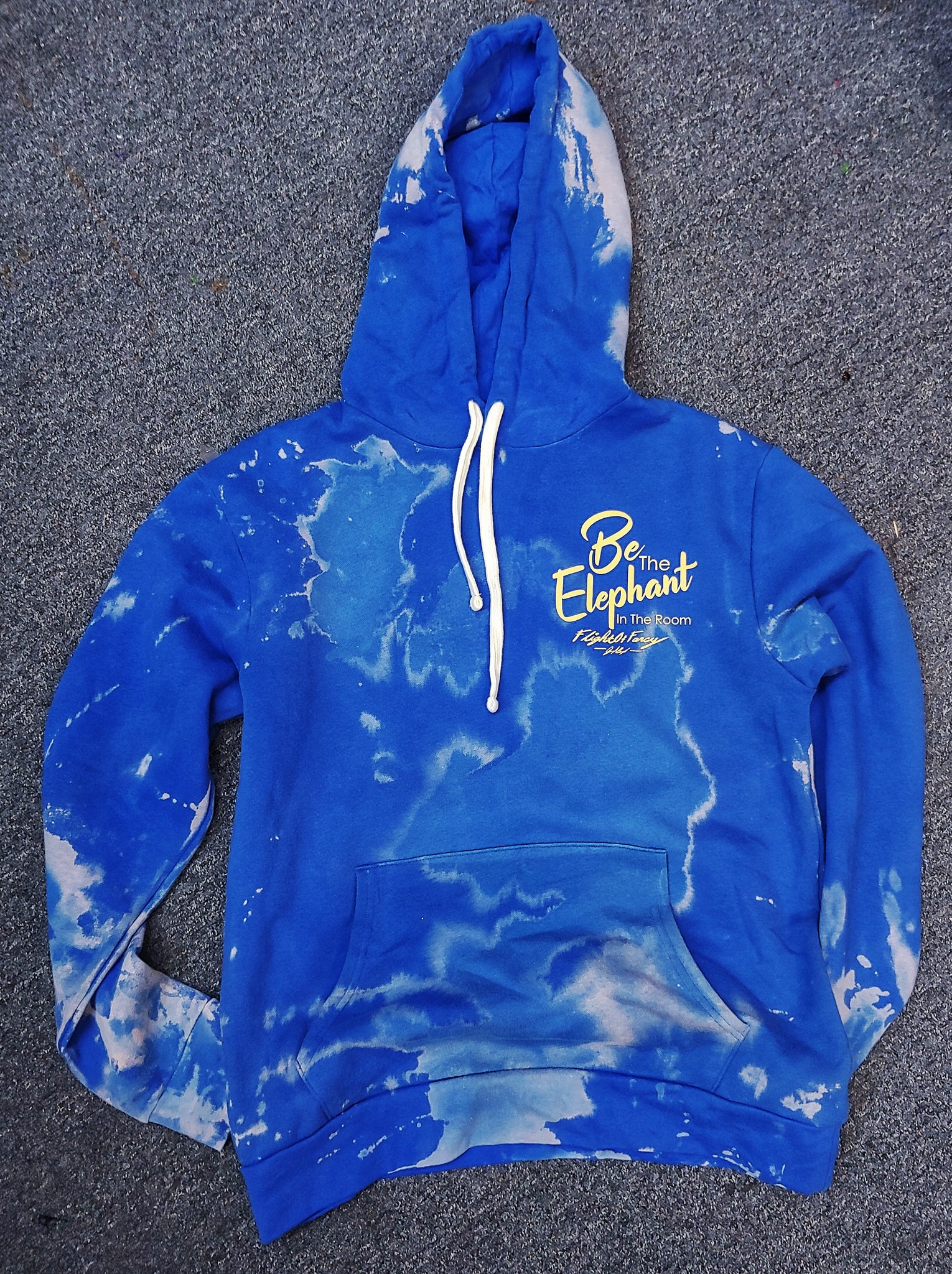 Bleached Blue hoodie 1of1