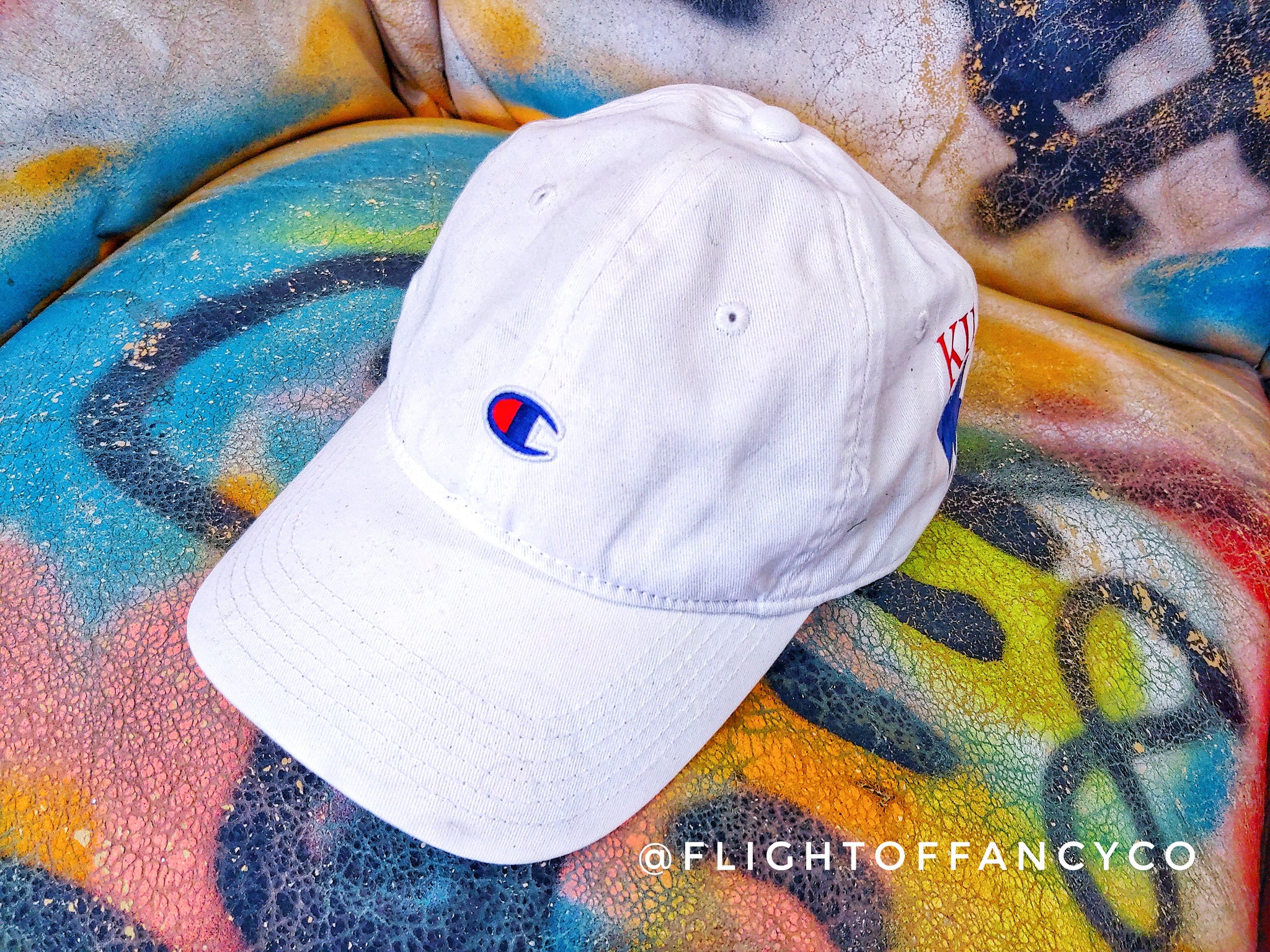White Color Change Champion Dad Hat