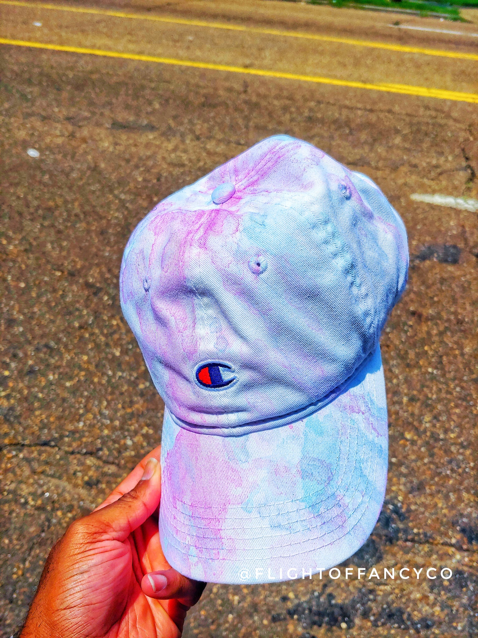 White Color Change Champion Dad Hat