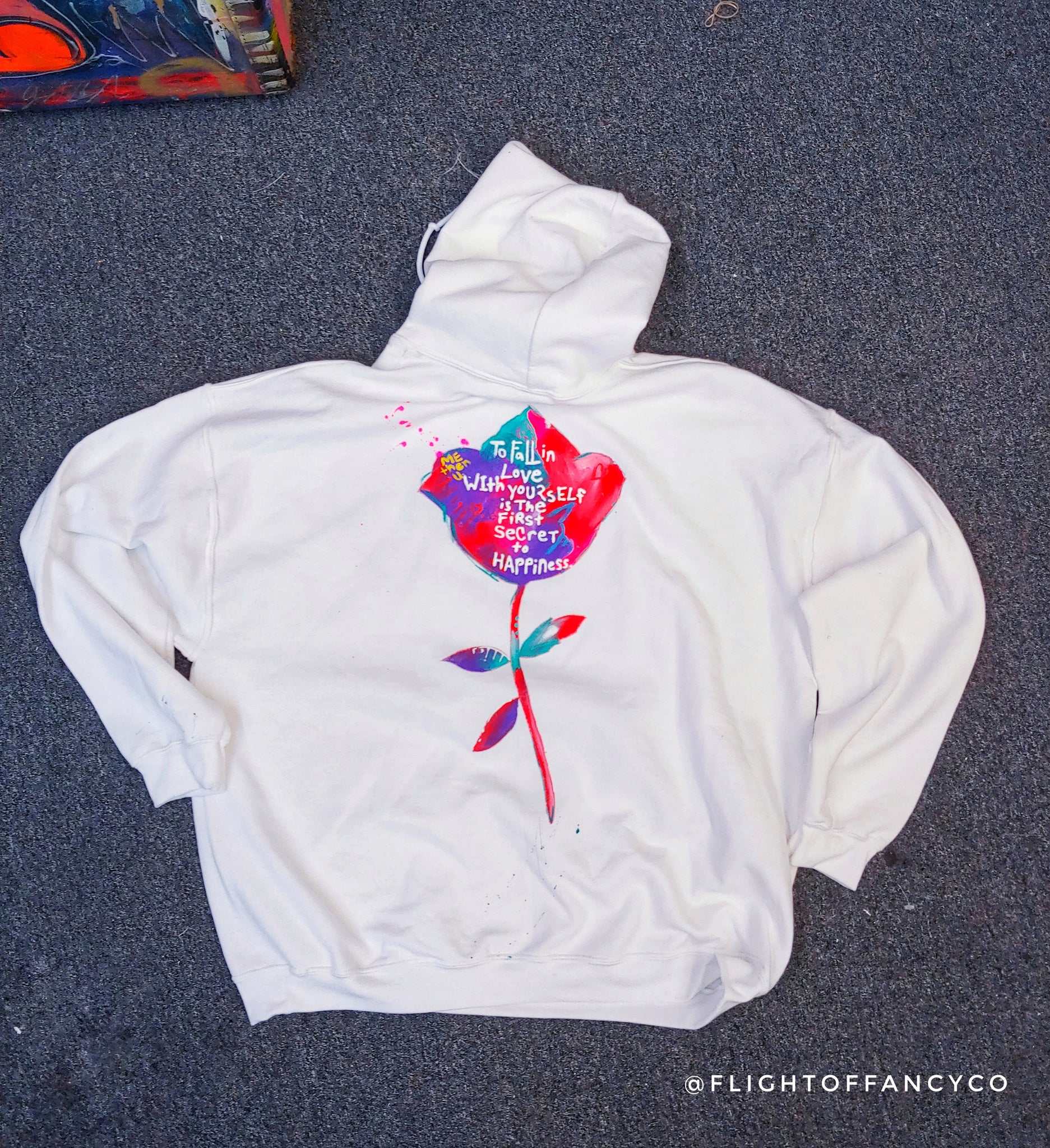 "I Love Me" hoodie White or Black