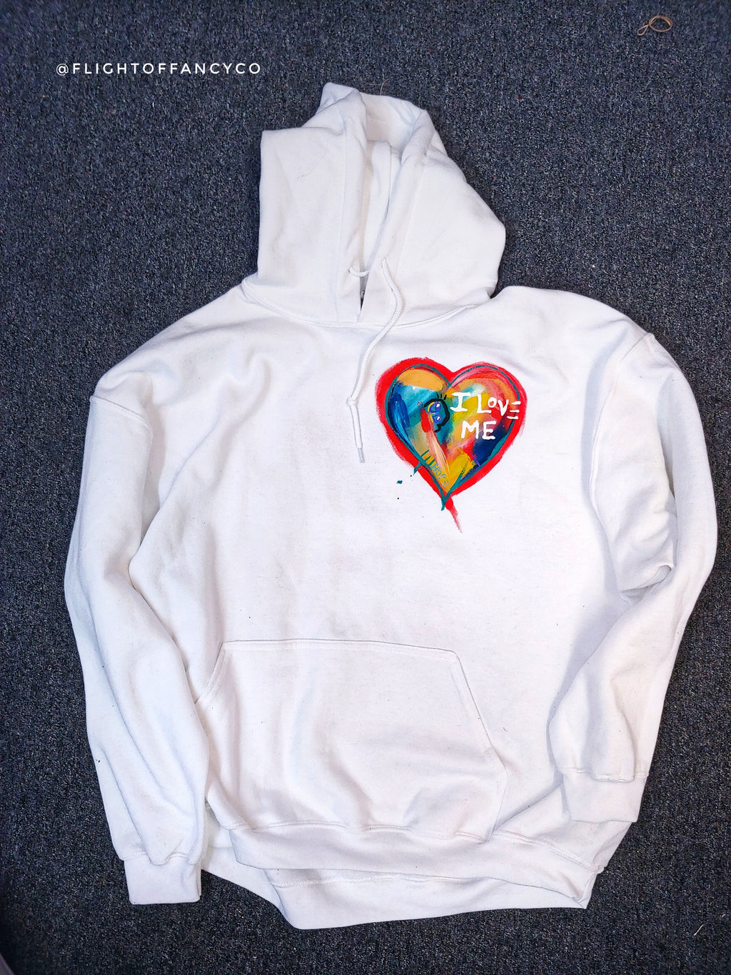 "I Love Me" hoodie White or Black