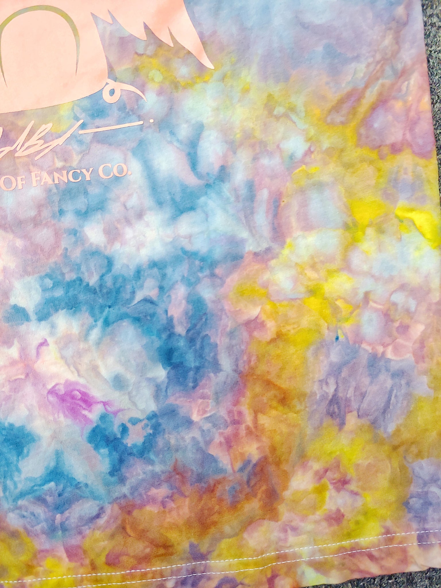 Marble Tie Dye Peach Elefly