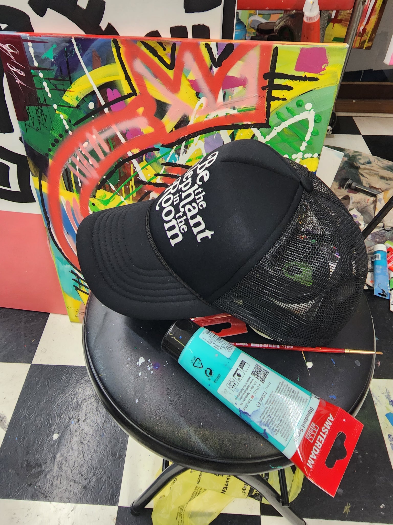 Black Trucker Hat
