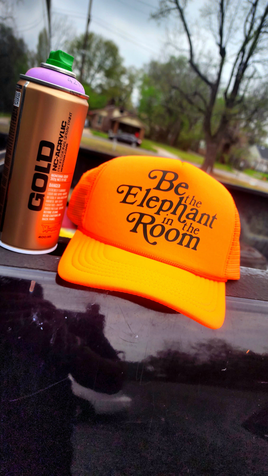 Safety Orange Trucker hat