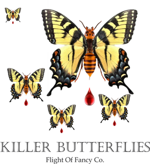 Killer Butterflies Fleece Shorts