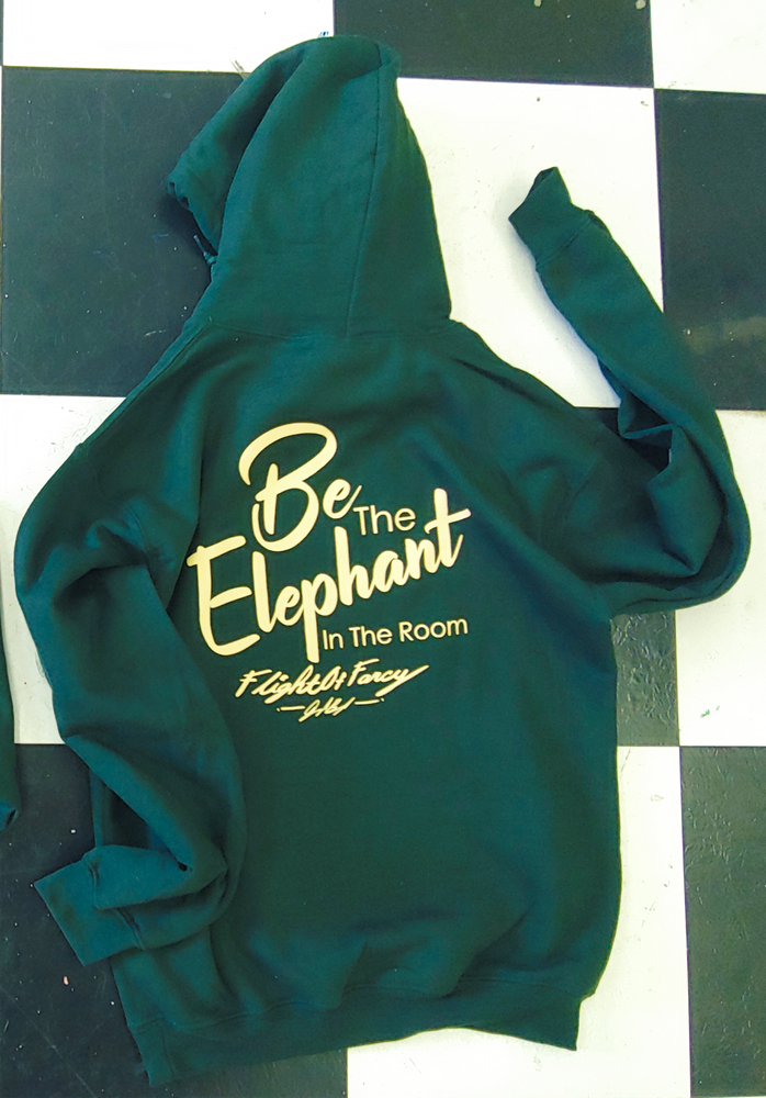 Elefly Fall Green Cream Hoodie 1 of 6