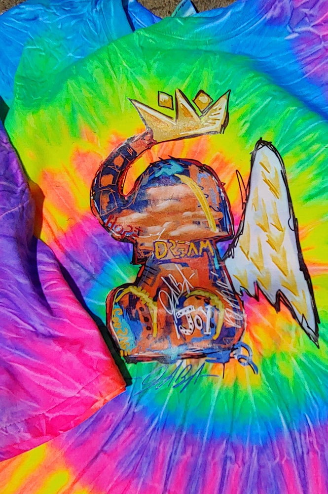 Neon Rainbow tie dye Elefly Tee