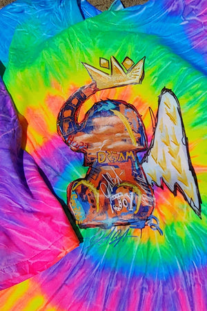 Neon Rainbow tie dye Elefly Tee
