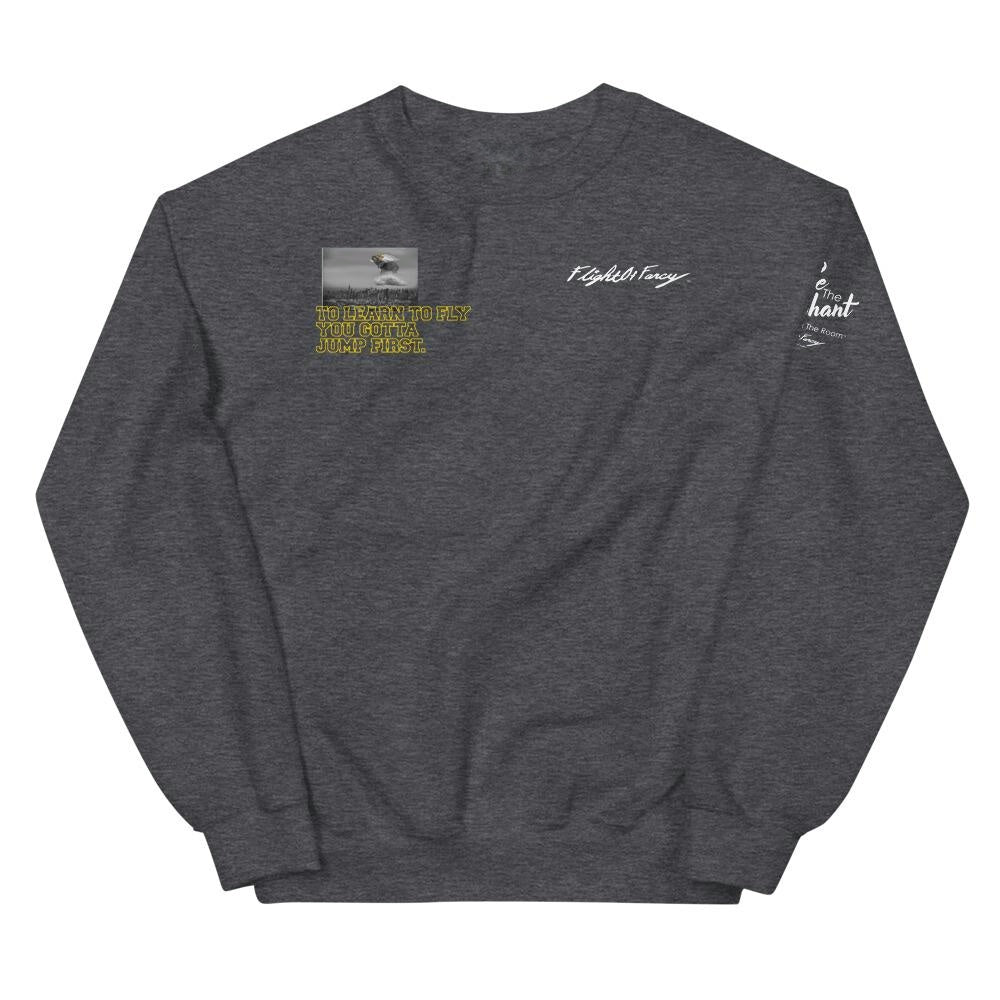 Cool Grey Jordan crew "Courage"