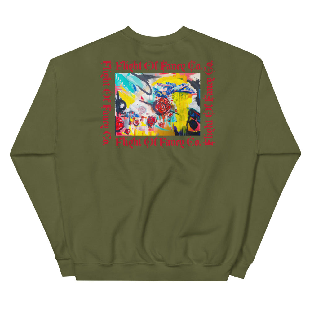 Drop Bouquets Not Bombs Crewneck