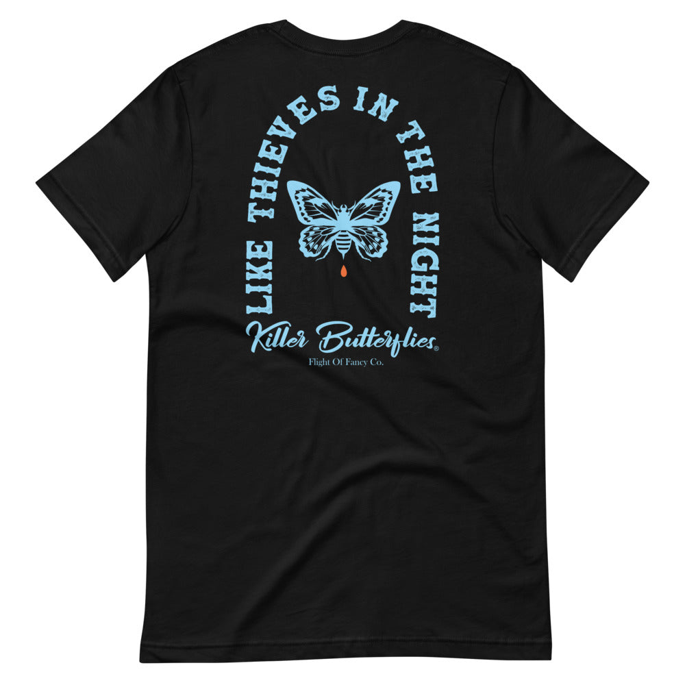 Like Thieves In The Night Killer Butterflies Black Tee