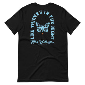 Like Thieves In The Night Killer Butterflies Black Tee