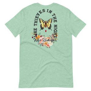 Killer Butterflies Floral Tshirt